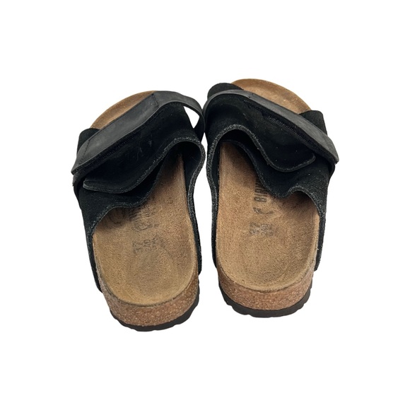 Birkenstock Kyoto Mule Leather Suede Adjustable Flat Sandals Shoes 37 L 6 M 4 - Picture 5 of 12